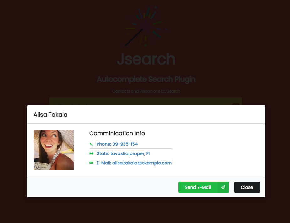 Jsearch - Contacts And Person Info Search In Json File - 3